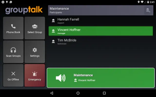 GroupTalk android App screenshot 0