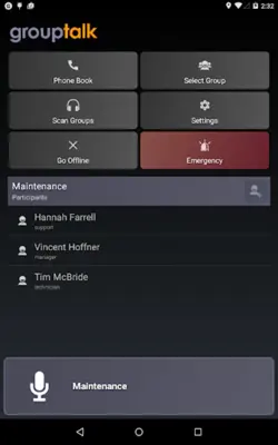 GroupTalk android App screenshot 3